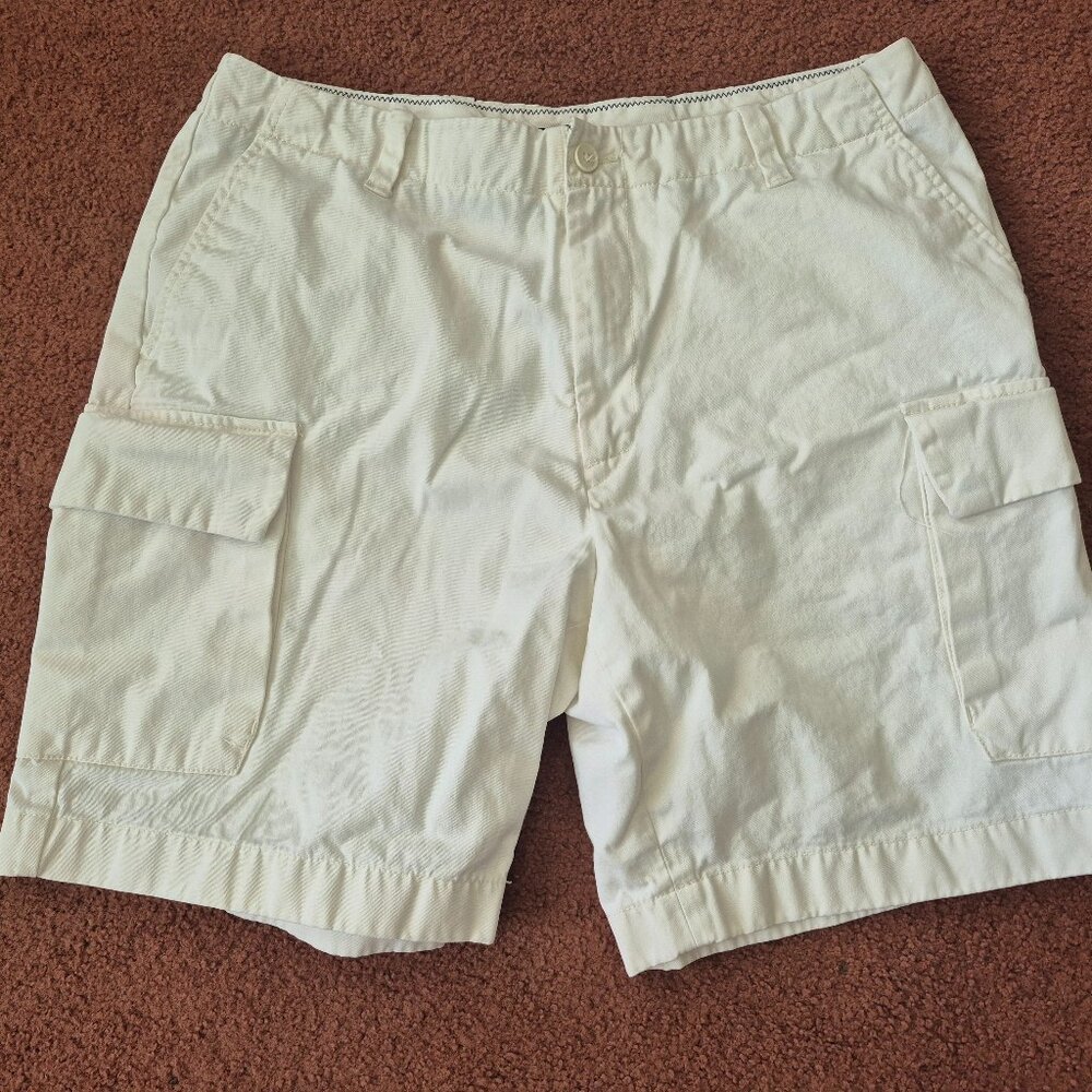 Nautica White Cotton Men's Shorts 36W